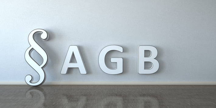 Schriftzug „AGB“ und Paragraph-Zeichen stehen für die Allgemeinen Geschäftsbedingungen der Agentur Textwerkstatt Punktgenau.